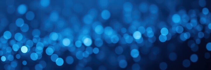 Obraz premium Blue bokeh lights blur out the background