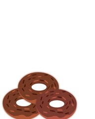 Illustration Donuts bakery chocolate topping yummy 