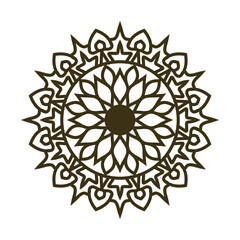 Luxury golden islamic mandala design