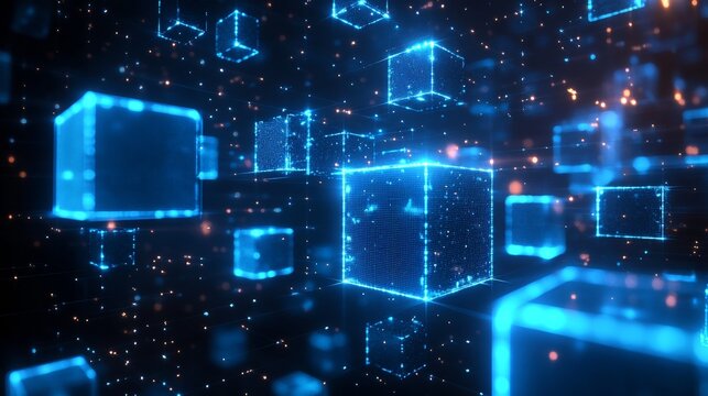 Blue cube data flow