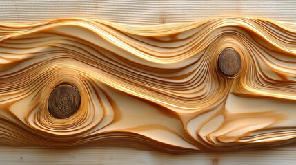 Obraz premium Abstract wood texture art; swirling grain, knots; design element