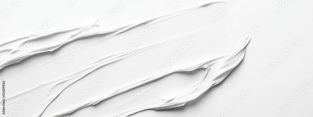 Canvas Prints abstract white texture of creamy substance with brush strokes and copy space