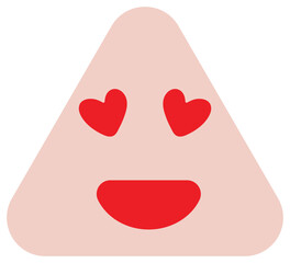 Cute Love Emoji with Heart Eyes sticker