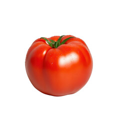 Fresh red tomato with a glossy surface, perfect for salads and cooking.
