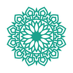 Luxury golden islamic mandala design