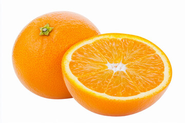 Freshly cut orange revealing juicy interior