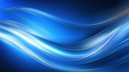 Fototapeta premium Modern artistic background, smooth blue gradient with light streaks, motion blur for dynamic effect