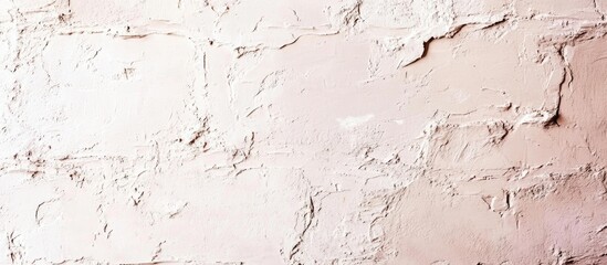 Obraz premium Textured white brick wall background with weathered surface marks and imperfections