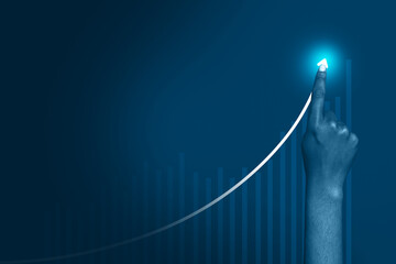 Trend composite sketch photo collage of business goal trader stats graphics strategy target purpose...