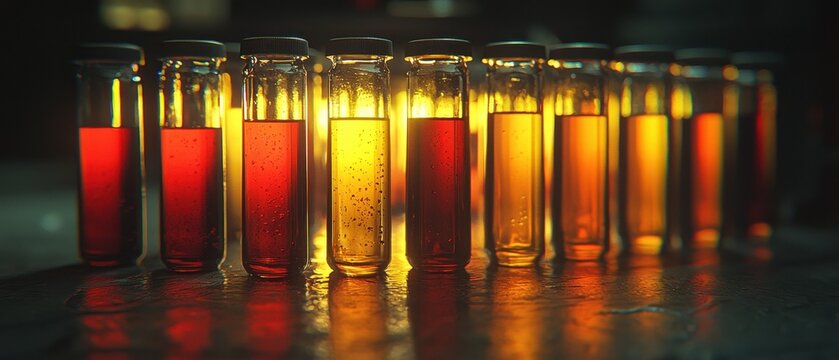 A high-tech lab analyzing blood samples, with holographic displays showing virus and bacteria data. The scene reflects the cutting-edge tools used in combating diseases 