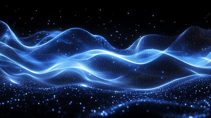 Blue particle waves