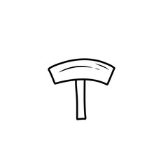 doodle wooden sign