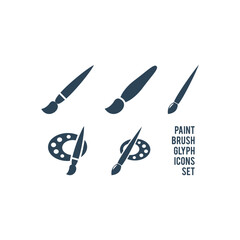 Brush icons set vector. Paint brush vector design trendy illustration.