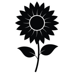 Fototapeta premium sunflower on white background