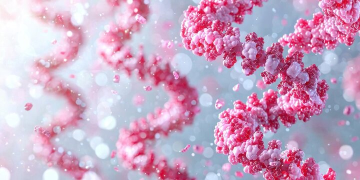 A symbolic illustration of viral evolution, with glowing RNA strands dynamically changing and mutating in a swirling motion. The design highlights the unpredictability of viral mutations 