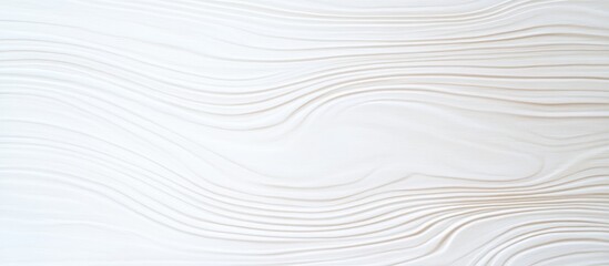 Abstract white wavy textured background with subtle linear patterns and layers