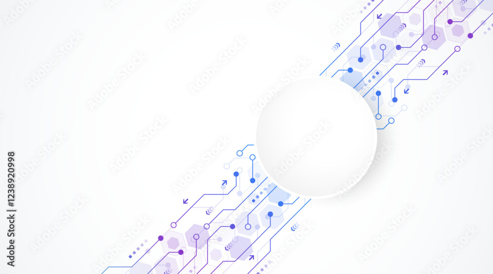 Aufkleber Digital tech motherboard texture design. Software coding. Technology electronic motherboard texture. Engineering and communication concept for header, web banner, website, presentation.