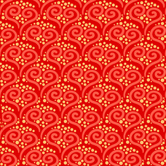 Valentines hearts repeat pattern tile