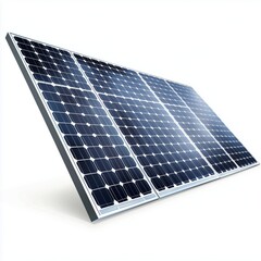 Isolated Solar Panel on transparent or white background