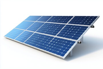 Isolated Solar Panel on transparent or white background