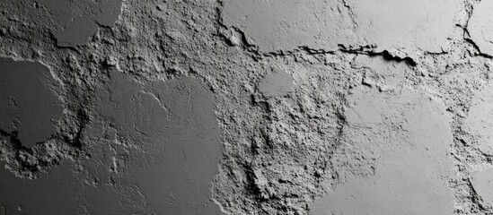 Gray cracked textured wall surface with rough uneven pattern and intricate details suitable for background applications with Copy Space