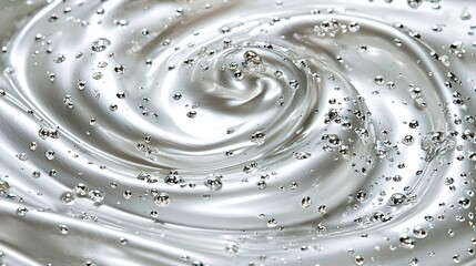 Swirling silver gel texture background