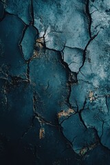 Cracked Concrete with Gold Flakes