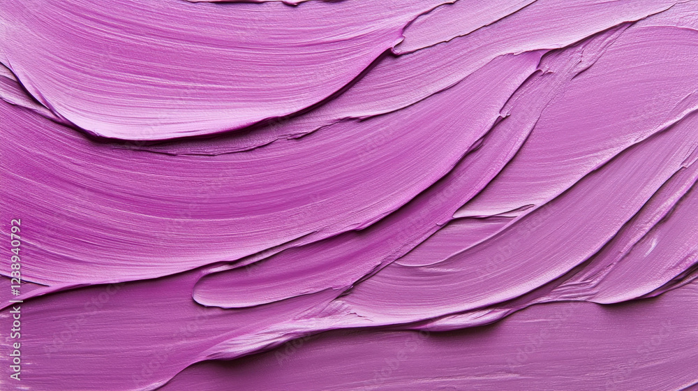 Aufkleber smooth, layered strokes of pink paint form a visually striking abstract design with rich textures, s