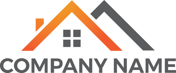 home property logo, house logo with vector file