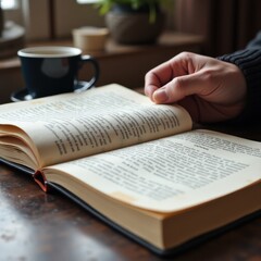Naklejka premium Strategic knowledge growth through books a cozy reading experience at home