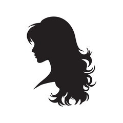 Sophisticated Female Head Silhouette