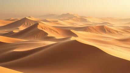 Majestic sand dunes with towering peaks and intricate patterns, topography, desert landforms, shifting sands