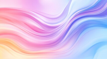 Abstract pastel wave background with flowing, vibrant colors and smooth curves.