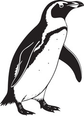 Penguin silhouette image