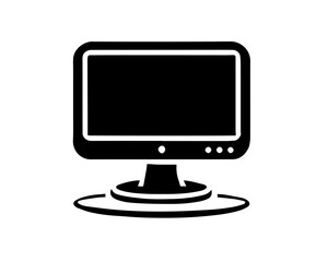 black laptop icon set vector silhouette desing islated on white backgrouund
