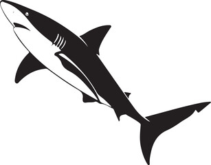 Shark silhouette image
