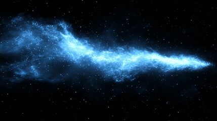 Obraz premium Vibrant Blue Nebula Surrounded by Dazzling Stars in the Vastness of Space Creating a Mystical and Enigmatic Cosmic Scene Perfect for Astrophotography and Celestial Exploration