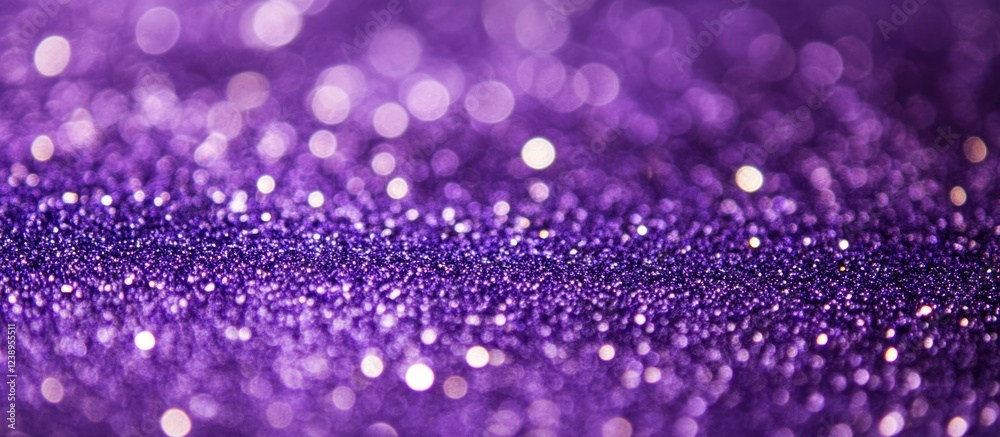Poster purple glitter background with bokeh effect and soft focus for decorative and artistic design use co