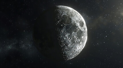 Obraz premium Full frame of the full moon with a halo of glow over thin clouds.