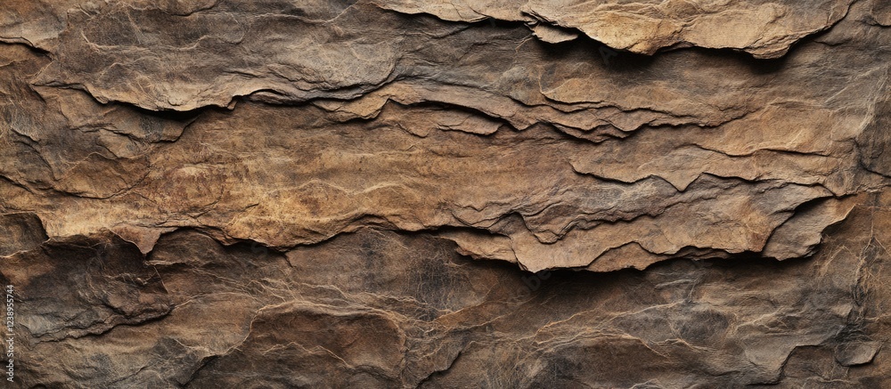 Poster textured layers of brown natural stone with variations in color and depth for background use copy sp
