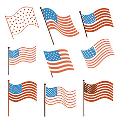 american flag set