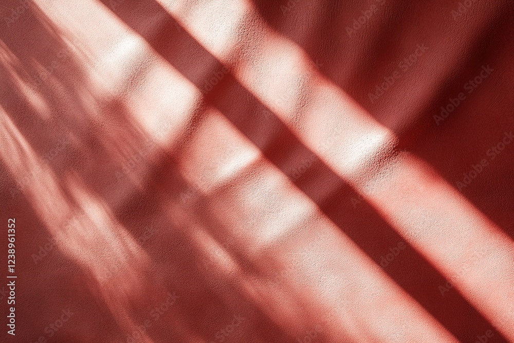 Poster soft radiant light blends with a deep red backdrop, casting gentle rays that create a luxurious, dyn