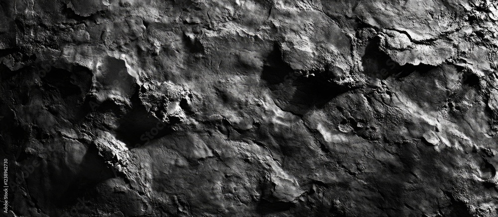 Poster textured dark rock surface background with irregular patterns and shadows suitable for various desig