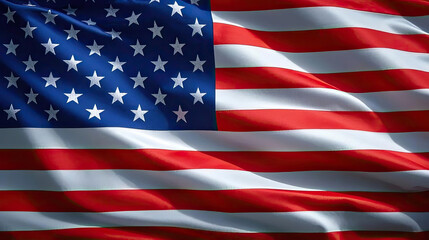 Naklejka premium American Flag for national Day or Independence Day of united state of america