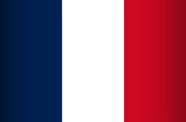 National Flag of the French Republic. Vector element