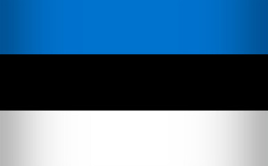 Obraz premium National Flag of the Republic of Estonia. Vector element