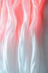 Fototapeta premium A vibrant curtain of red neon light cascades downward, creating a striking visual impact. Softly glowing edges enhance its allure, with ample space for text at the bottom