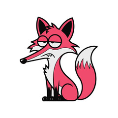 Fox Cartoon Illustration