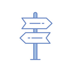 Direction Sign vector icon