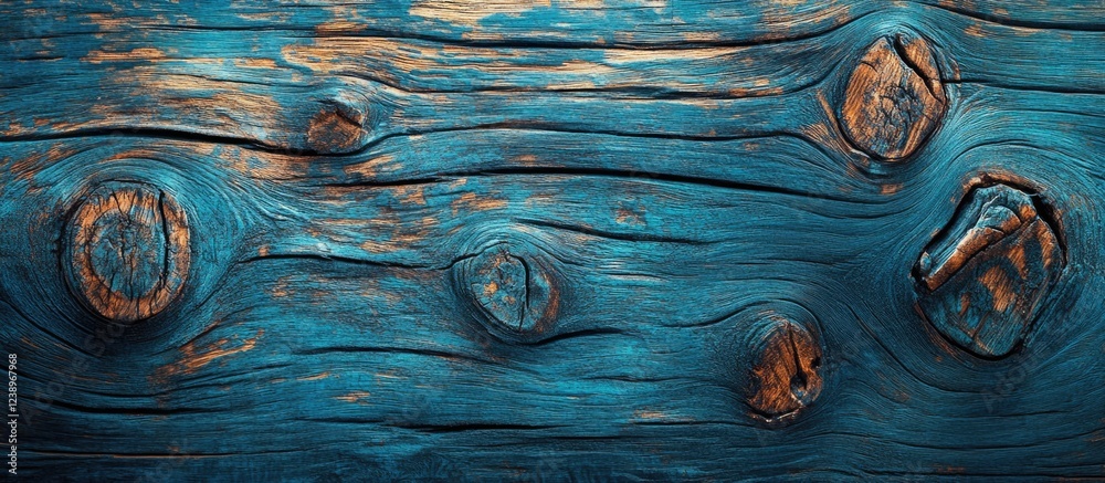 Poster textured blue wooden background with knots and grains suitable for various design applications copy 